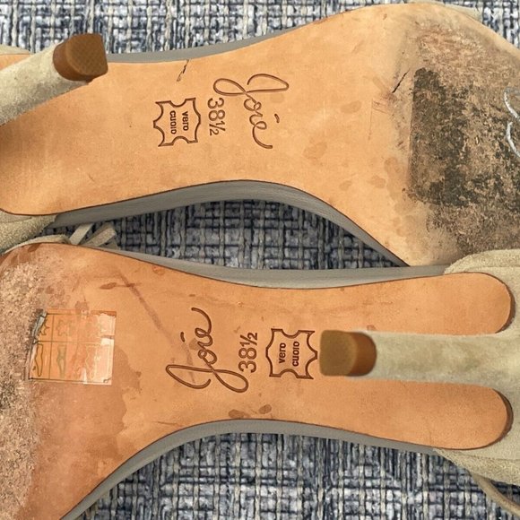 Joie Women Heels Leather Suede Upper Fringe Pump Shoes Size 38.5 - Picture 12 of 12